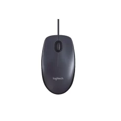 Logitech B100 Wired Ambidextrous Optical USB Mouse, Black (910-001439)
