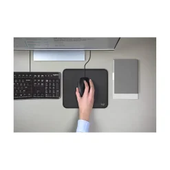 Logitech B100 Wired Ambidextrous Optical USB Mouse, Black (910-001439)