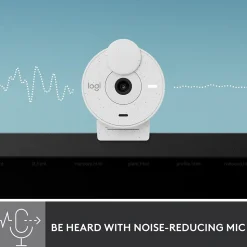 Logitech Brio 300 Full HD 1080p Webcam, 2 Megapixels, Off-White (960-001441)