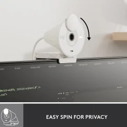 Logitech Brio 300 Full HD 1080p Webcam, 2 Megapixels, Off-White (960-001441)