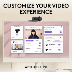 Logitech Brio 105 Full HD 1080p Webcam, 2 Megapixels, Black (960-001579)