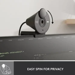 Logitech Brio 300 HD 1080p Webcam, 2 Megapixels, Graphite (960-001497)