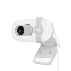 Logitech Brio 100 HD 1080p Webcam, 2 Megapixels, Off-White (960-001616)