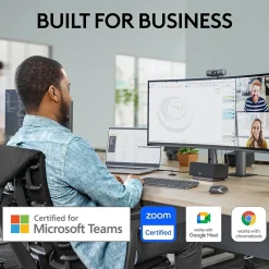 Logitech Brio 505 HD 1080p Webcam, 4 Megapixels, Graphite (960-001522)