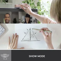 Logitech Brio 500 HD Webcam, 4 Megapixels, Rose (960-001432)