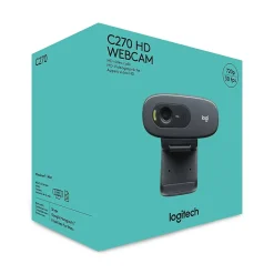 Logitech C270 HD Webcam with Noise-Reducing Mics for Video Calls