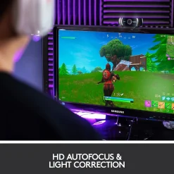 Logitech C922 Pro Stream Webcam 1080P Camera for HD Video Streaming, Black (960-001087)