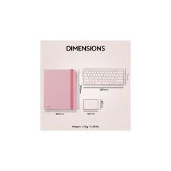 Logitech Casa Pop-Up Desk Work From Home Kit: Laptop Stand, Keyboard, Touchpad & Storage, Bohemian Blush (920-011237)