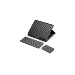 Logitech Casa Pop-Up Desk Work From Home Kit: Laptop Stand, Keyboard, Touchpad & Storage, Classic Chic (920-011236)