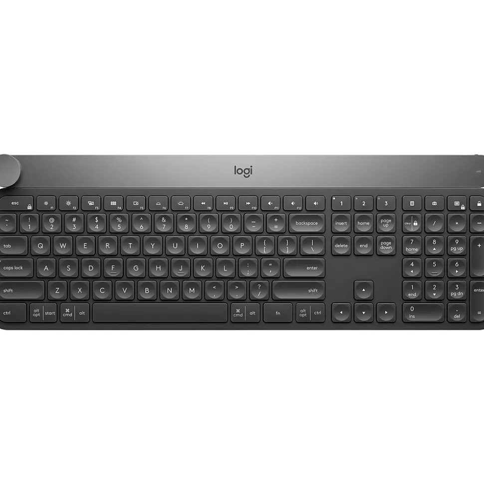 Logitech Craft Advanced with Creative Input Dial Wireless Keyboard, Gray (920-008484)