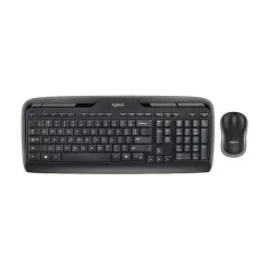 Logitech Desktop MK320 Wireless Keyboard & Mouse, Black (920-002836)