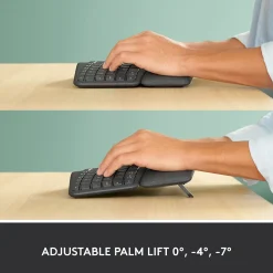 Logitech ERGO K860 Wireless Keyboard, Graphite (920-009166)