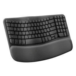 Logitech Ergo Series Wave Keys Wireless Ergonomic Keyboard, Graphite (920-011898)