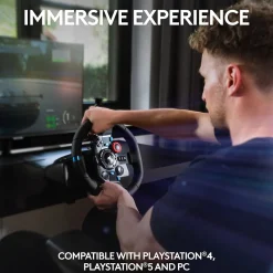 Logitech G G29 Driving Force 941-000110 Gaming Steering Wheel for PS3 & PS4, Cable, Black