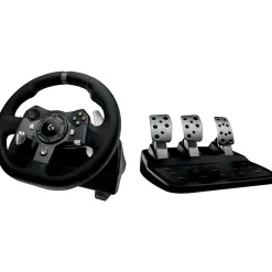 Logitech G G920 Driving Force 941-000121 Gaming Steering Wheel Xbox One & PC, Cable, Black