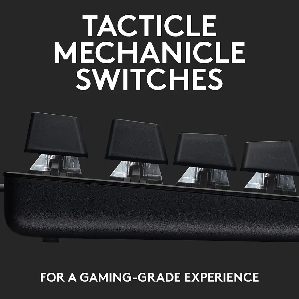 Logitech G G413 TKL SE Gaming Mechanical Keyboard, Black (920010442)