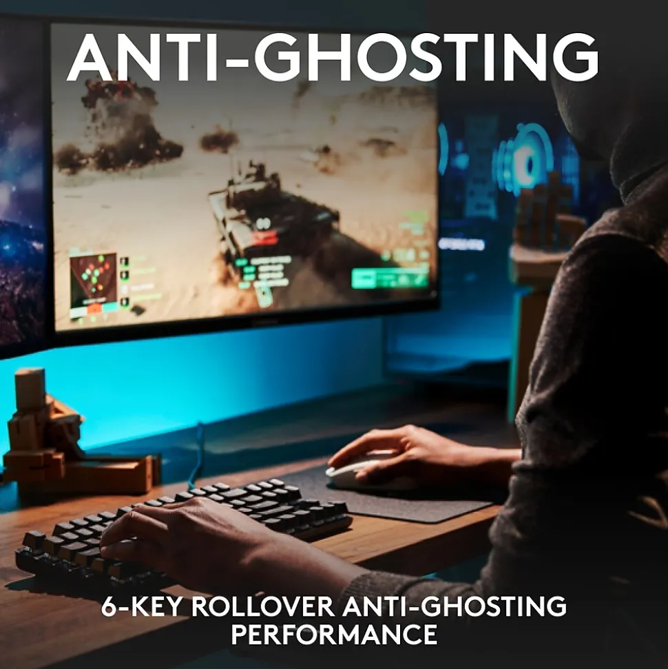 Logitech G G413 TKL SE Gaming Mechanical Keyboard, Black (920010442)