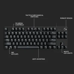 Logitech G G413 TKL SE Gaming Mechanical Keyboard, Black (920010442)