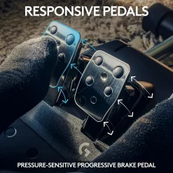 Logitech G G923 TRUEFORCE Sim Racing Wheel and Pedals for PS5, PS4 and PC, Black (941-000147)