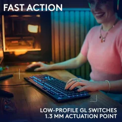 Logitech G G915 X Linear Gaming Mechanical Keyboard, Black (920-012950)