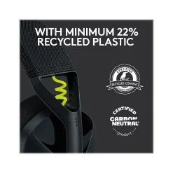 Logitech G435 LIGHTSPEED Bluetooth Over-the-Ear Gaming Headset, Black (981-001049)