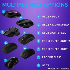 Logitech G PowerPlay Wireless Charging Gaming Mouse Pad (943-000109)