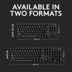 Logitech G413 SE Gaming Mechanical Keyboard, Black (920010433)