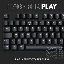Logitech G413 SE Gaming Mechanical Keyboard, Black (920010433)