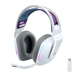 Logitech G Series G733 Wireless Over-the-Ear Gaming Headset, White (981-000882)