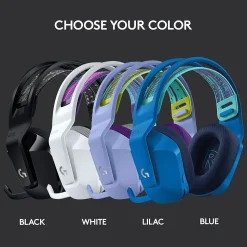 Logitech G Series G733 Wireless Over-the-Ear Gaming Headset, White (981-000882)