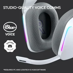Logitech G Series G733 Wireless Over-the-Ear Gaming Headset, White (981-000882)