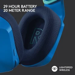 Logitech G Series G733 Wireless Over-the-Ear Gaming Headset, Blue (981-000942)