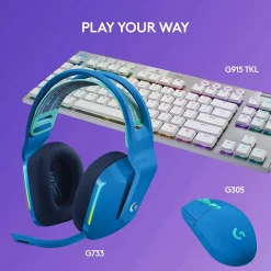 Logitech G Series G733 Wireless Over-the-Ear Gaming Headset, Blue (981-000942)