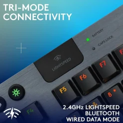 Logitech G Series G915 X LIGHTSPEED TKL Wireless Clicky Gaming Keyboard, Black (920-012753)