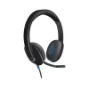 Logitech H540 Computer HD Headset, Over-the-Head, Black (981-000510)