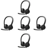 Logitech H390 Computer Headset, Over-the-Head, Black, 5/Pack (Logi981-5pk-VB)