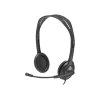 Logitech H111 For EDU Wired 3.5mm Stereo Computer On Ear Headset, Graphite (981-000999)