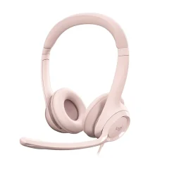 Logitech H390 Noise Canceling Stereo Headset, Rose (981-001280)
