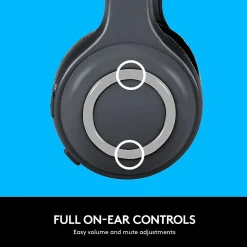 Logitech H600 Wireless Computer Headset, Over-the-Head, Black