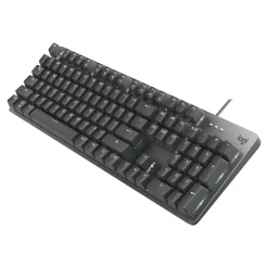 Logitech K845 Mechanical Illuminated Aluminum Gaming Keyboard, Cherry MX Red Switches, Black (920-009863)
