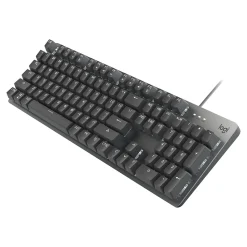Logitech K845 Mechanical Illuminated Aluminum Gaming Keyboard, Brown Switches, Black (920-009862)