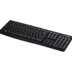 Logitech K270 USB Wireless Keyboard, Black (920-003051)