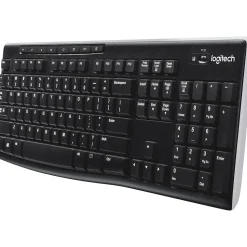 Logitech K270 USB Wireless Keyboard, Black (920-003051)