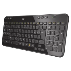 Logitech K360 Wireless Keyboard, Glossy Black (920-004088)
