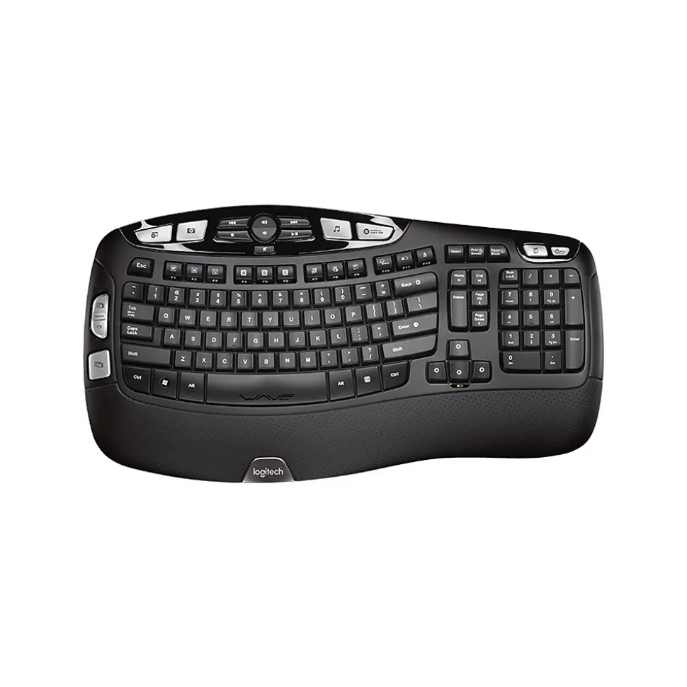 Logitech K350 Wireless Keyboard, Black (920-001996)