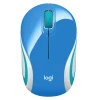 Logitech M187 Advanced Wireless Optical USB Mouse, Palace Blue (910-005360)