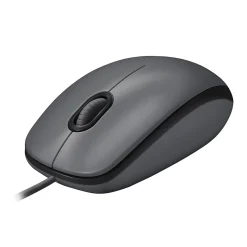 Logitech M100 Ambidextrous Optical USB Mouse, Black (910-001601)