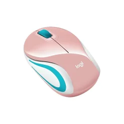 Logitech M187 Ambidextrous Wireless Optical USB Mouse, Multicolored (910-005364)