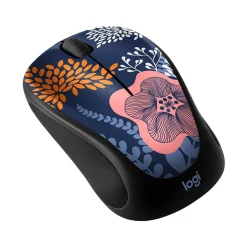 Logitech M317 Design Collection Limited Edition Forest Floral Wireless Ambidextrous Optical USB Mouse (910-006552)