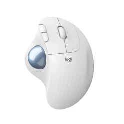 Logitech M575 Ergonomic Wireless Trackball USB Mouse, Off-White (910-005868)